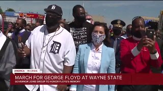 March for George Floyd at Wayne State