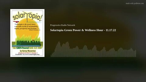 Solartopia Green Power & Wellness Hour - 11.17.22