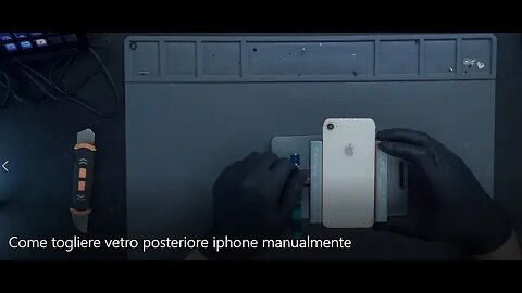 Come togliere manualmente vetro posteriore iPhone con aria calda test