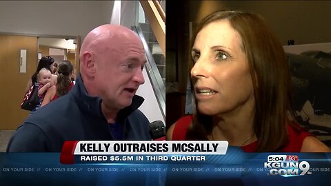 Democrat Kelly outraises GOP's McSally in Arizona Senate bid