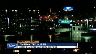 Amtrak train evacuated at Mitchell Airport station after battery pack fire