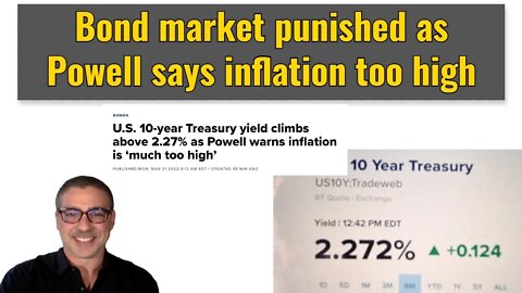 Bond market punished as Powell says inflation too high