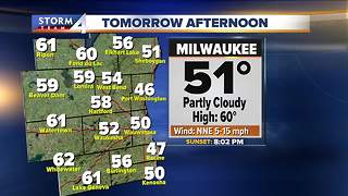 Partly cloudy with highs in the 60s Thursday