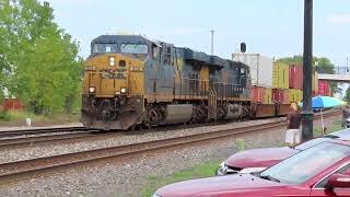 CSX Q007 Intermodal Double-Stack Train From Berea, Ohio September 4, 2021