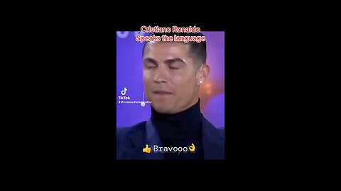 Cristiano Ronaldo speaks Arabic