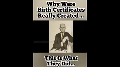 Why were Birth Certificates Really Created?