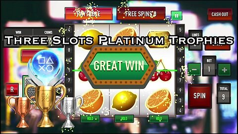 3 Slots Platinum Trophies in 1 Day (Lucky Slots, Tasty Slot Machine & Celebrity Slot Machine)