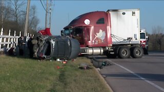 4 children injured in semi-truck crash in River Hills