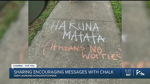 Sharing Encouraging Messages with Chalk