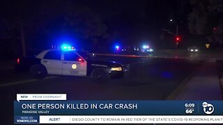 Person killed in car crash in paradise valley
