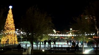 Local families start new Christmas tradition at ice rink in Downtown Summerlin