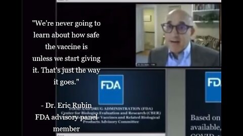 FDA Member Dr. Eric Rubin: On how could we know that vaccine is safe?