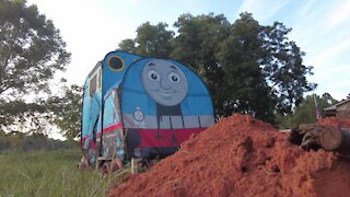 Runaway Homemade Thomas The Tank Engine Train Wreck