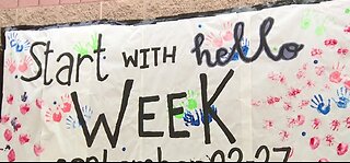 Middle school students participate in 'Start with Hello' week