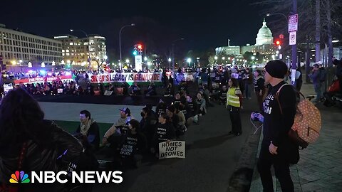 Pro-Palestinian protest blocks intersection near Capitol