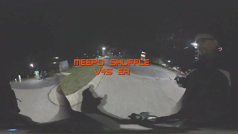 MEEPO Shuffle V4S ER : E-SKATEBOARD ON BIKE PATH : NIGHT RIDE FUN : ZOOM IN/OUT, PAN AROUND 360° VR!