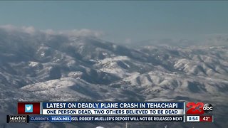 Rescue teams continue their search for a plane crash in Tehachapi