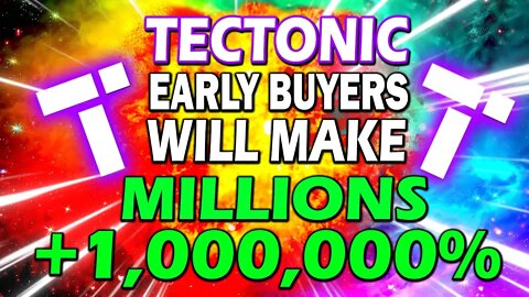 TECTONIC WILL CHANGE LIVES!! Tectonic Cross-Chain Money Market $TONIC