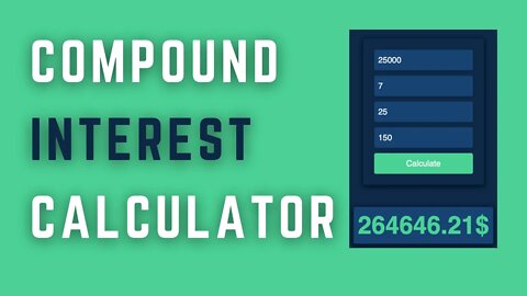 Build Compound Interest Calculator App