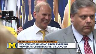 Michigan embracing underdog role against Villanova