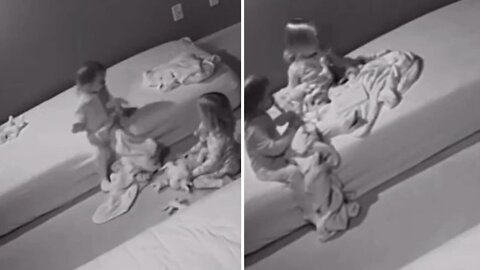 Adorable Footage Of Triplets' First Night In 'Big Girl Beds'