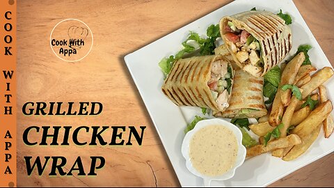 Grilled Chicken Wrap | Buffalo Chicken Wrap | Spicy Chicken Wrap |BBQ Chicken Wrap #chickenwraps