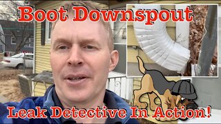 Leak Detective Double Elbow Boot Downspout