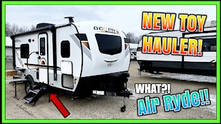 AIR RIDE Azdel Solar Mini Toy Hauler! 2021 Rockwood Geo Pro 19FBTH