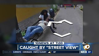 Woman caught cheating on Street View?