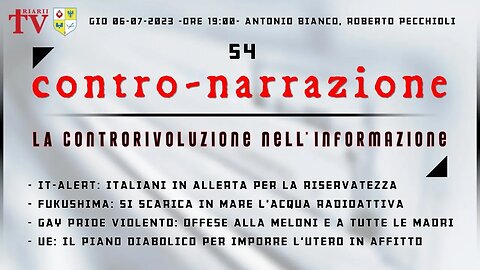 CONTRO-NARRAZIONE NR.54 - ANTONIO BIANCO, ROBERTO PECCHIOLI