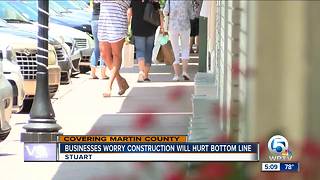 Businesses concerned about construction in downtown Stuart