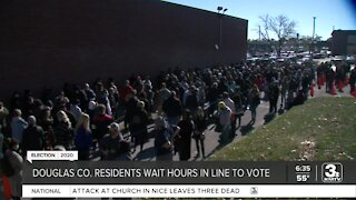 Douglas County residents wait hours in line to vote