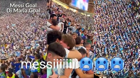 Argentina Fans Crazy Reaction to Goals by Messi & Di Maria in Finals vs France
