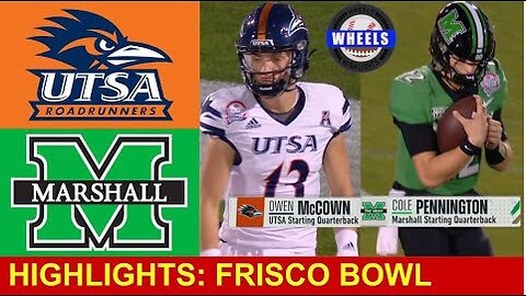 UTSA vs Marshall Highlights | 2023 Frisco Bowl | 2023 College Football Highlights