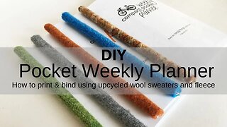 DIY Pocket Weekly Planner