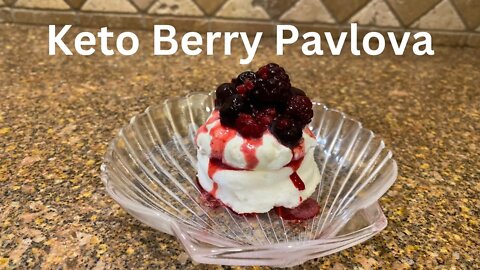 Keto Berry Pavlova Dessert