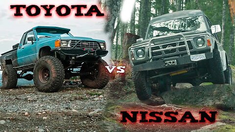 NISSAN PATROL (STOCK) KEEPS UP TO BUILT TOYOTAS | Vancouver Island Wheeling