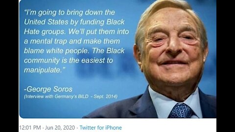 The truth behind George soros and Black lives Matter