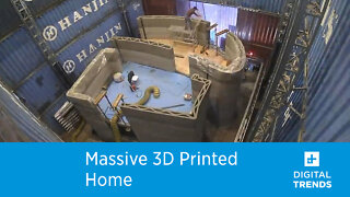 This massive 3D printer helped create an entire two-story house