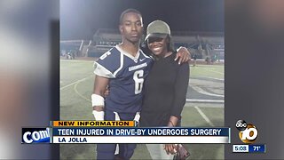 Teen injured in drive-by undergoes surgery