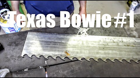 Forging a Bowie from Saw Blade