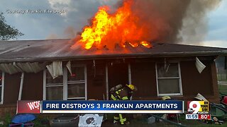 Five displaced in Franklin apartment fire