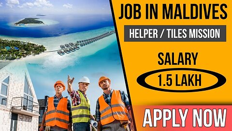 Job In Maldives | Maldives Work Visa 2023 | @gulfvacancy07