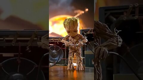 baby Groot DJ tentando ligar o som #guardioesdagalaxia3 #marvel