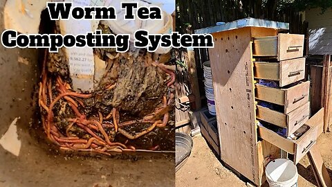 Worm tea tower build part 2 (worm composting tea system)