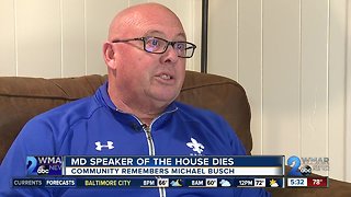 Community remembers Maryland House Speaker Michael Busch