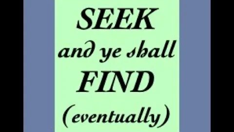Seek and Ye Shall Eventually Find Something (for better or worse) [Assembly of Silence: S6, E7]