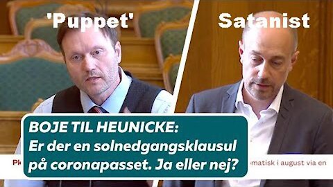 Satanisten Sundheds- og Ældreministeren Magnus Heunicke med sit Djøf- og DoubleSpeak [29.04.2021]