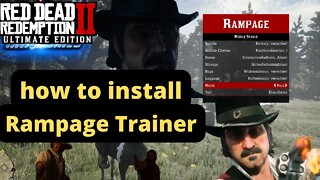 how to install rampage trainer red dead redemption 2