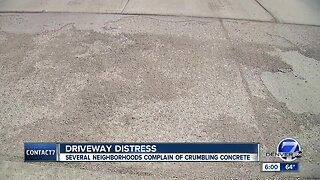 Driveway distress: Neighbors complain of cracked concrete